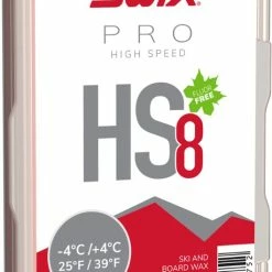 Swix HS8 Red Wax for 25 to 39 Degrees F - 60 g
