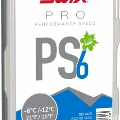 Swix PS6 Blue Wax for 10 to 21 Degrees F - 60 g